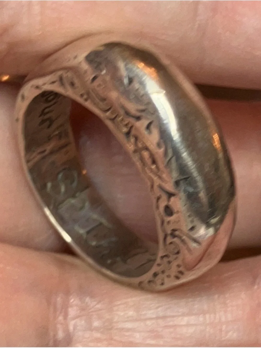 RARE JES Maharry Handmade Silver “FREE YOUR SPIRIT” Ring